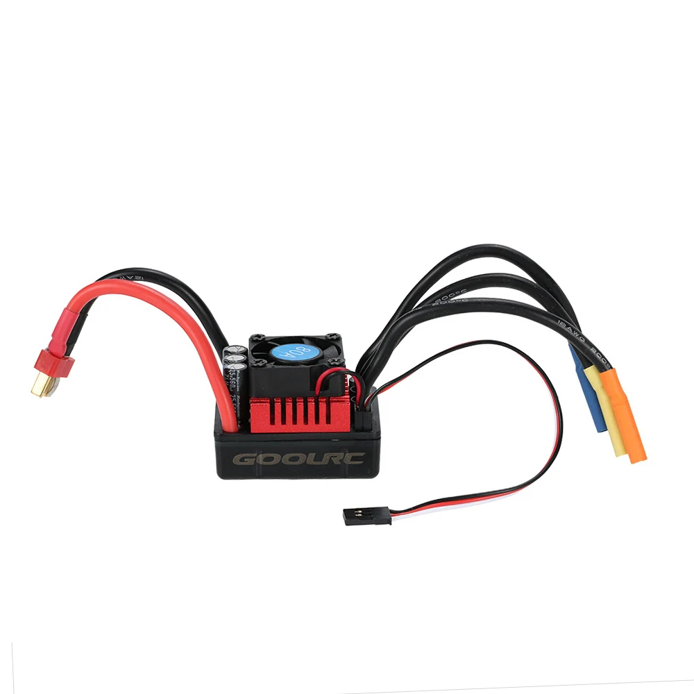 

S-80A Brushless ESC Electric Speed Controller with 6.1V/3A SBEC for 1/8 RC Car