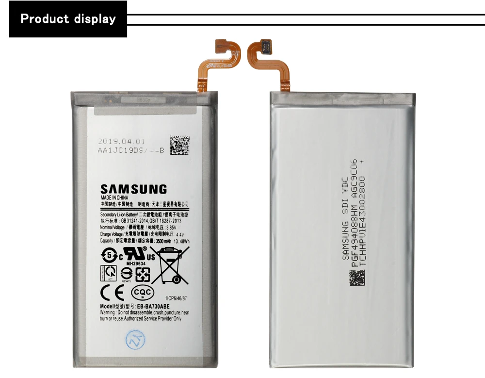 SAMSUNG Original Replacement Phone Battery 3500mAh EB-BA730ABE For Samsung Galaxy A8 PLUS A730 A730F Batteries+ Tools