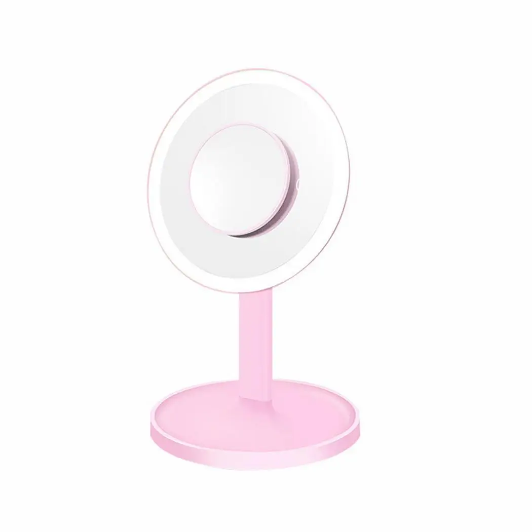 

Desktop USB Rechargeable LED Light Adjustable 1W Brightness Cosmetic 1500mAh (Included) Makeup Mirror 5V
