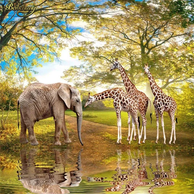 fond d'ecran 3d girafe