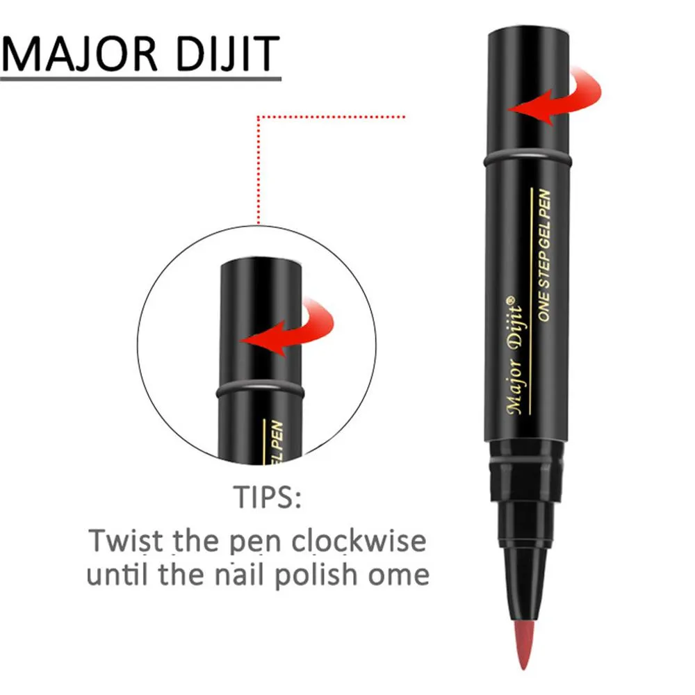 Один шаг гель лак для ногтей Живопись лак ручка 3 в 1 цвета лак для ногтей Легкий в использовании не нужно основа верхнее покрытие праймер# PL221
