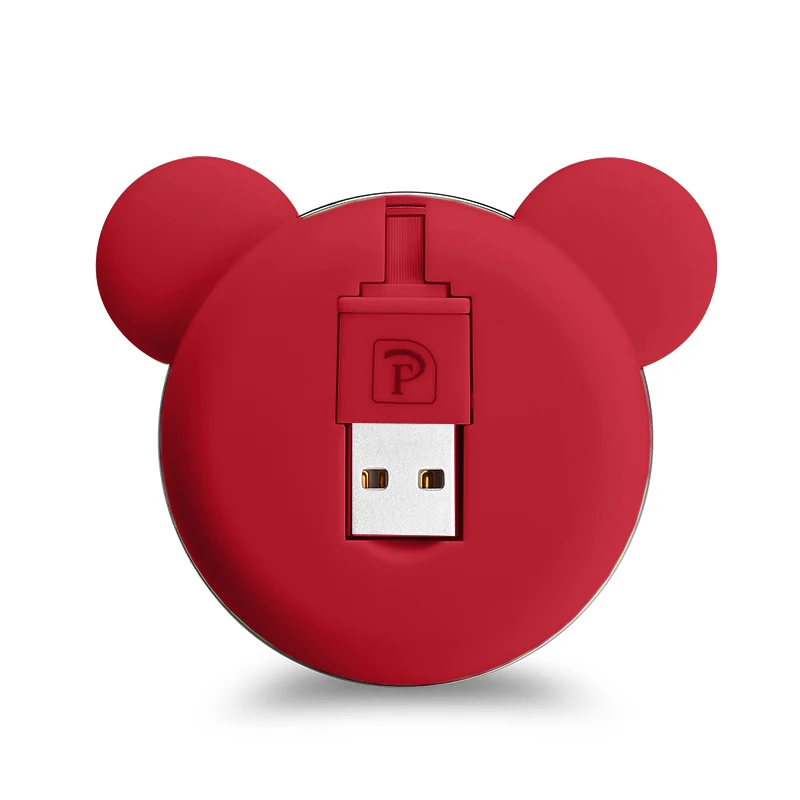 PADCOVER 2 в 1 Usb кабель для iPhone XS Max XR X 8 7 6 Plus 6s Se iPad air 2 Mini Быстрая Зарядка Кабели Шнур для зарядного устройства мобильного телефона - Цвет: Red