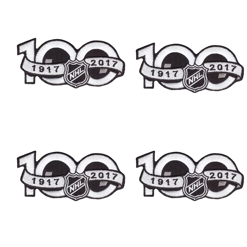 

Fashion cartoon National Hockey League NHL 2017 Seaso Patch 100th Anniversary Jersey Sleeve Logo Emblem Stanley Cup