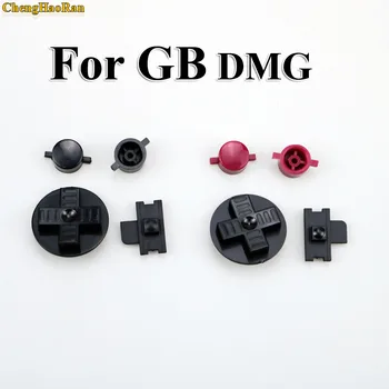 

ChengHaoRan 1set Black RED Customs DIY Buttons Set Replacement for Gameboy Classic for GB DMG A B buttons D-pad Button