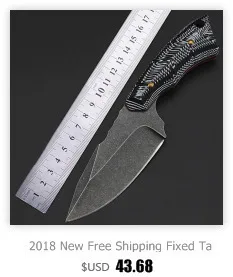 2018 Новый Бесплатная доставка Топ Мода Открытый походный Нож Самозащита пустыня Выживание высокая твердость для Sharp сувенирные ножи