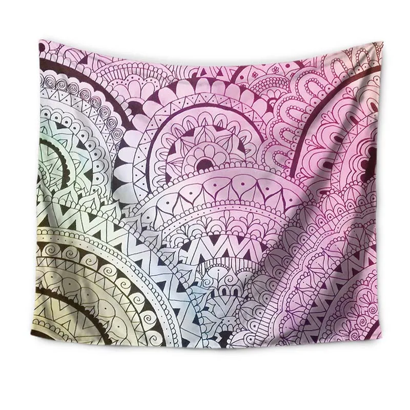 Miracille индийские настенные гобелены богемный Декор пляжное полотенце из декоративной ткани Настенный Коврик для дома Йога цвет покрывало 2 размера - Цвет: 003