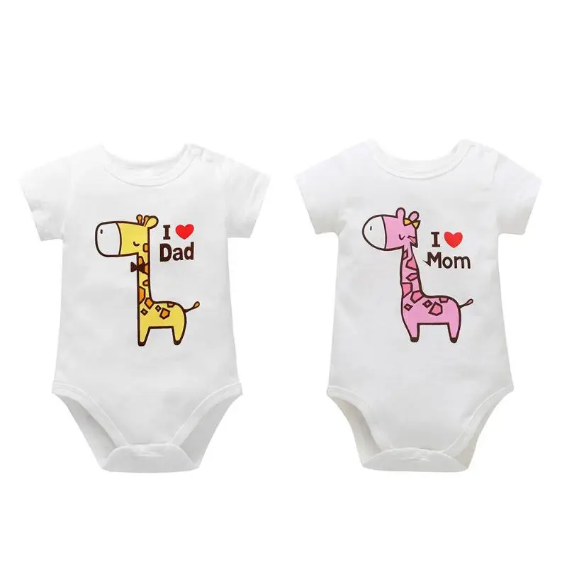 

Unisex Top Quality Baby Rompers Short Sleeve Cottom O-Neck 0-24M Novel Newborn Boys&Girls Baby Clothes