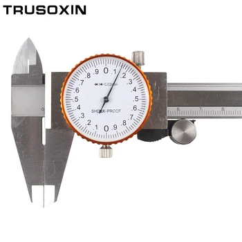 

Dial Stainless Steel Metal Vernier Caliper Dial Caliper 0.02mm Shock Proof 150 mm Caliper Micrometer Gauge Measurement Tool