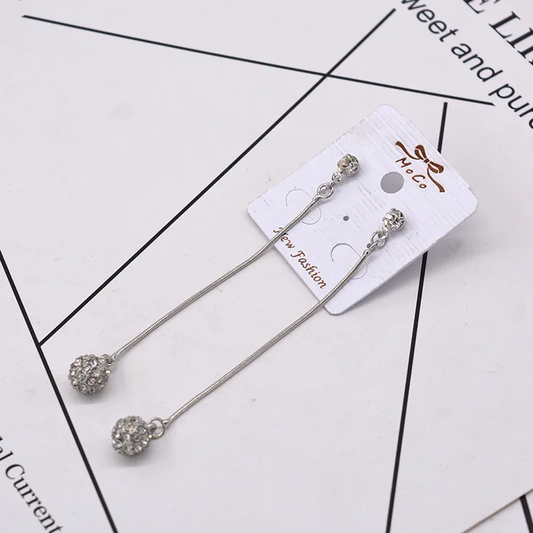Fashion Ball Long Earrings for women