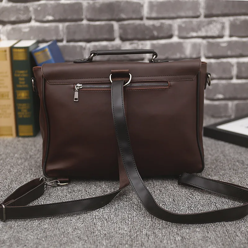 جديد خمر بو الجلود الرجال حقيبة كمبيوتر محمول حقيبة كتف حقائب عمل خمر اليدوية حقيبة الرجال Crossbody حقيبة الجملة
