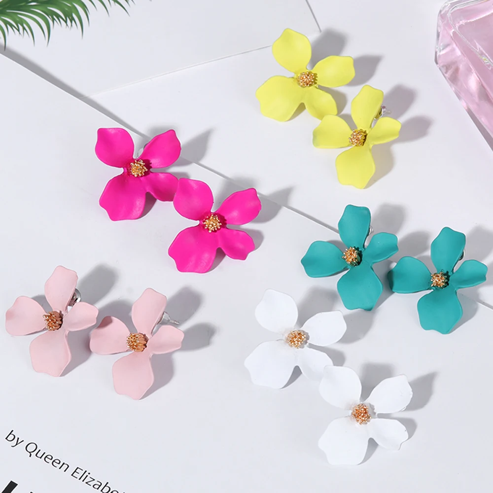 2020 Новое поступление милые растения смолы женские Гипербола маленькие серьги