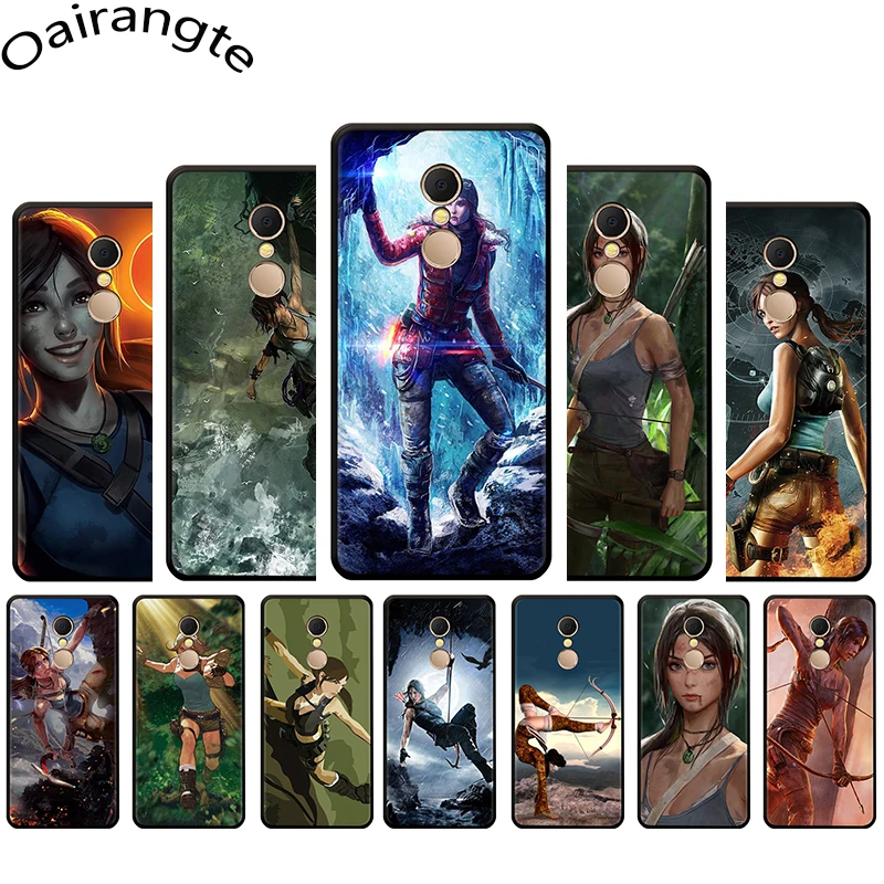 

Lara Croft Tomb Raider game Soft Phone Cover Case for Redmi 5 6 A 6 Pro S2 7 GO Note 5 6 7 Pro 4 4X 5A Prime