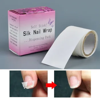 

1 Roll Adhesive Silk Nail Protector Wrap Fiberglass Reinforce Tools 3*100cm White UV Gel Acrylic Nail Art Tool Accessories