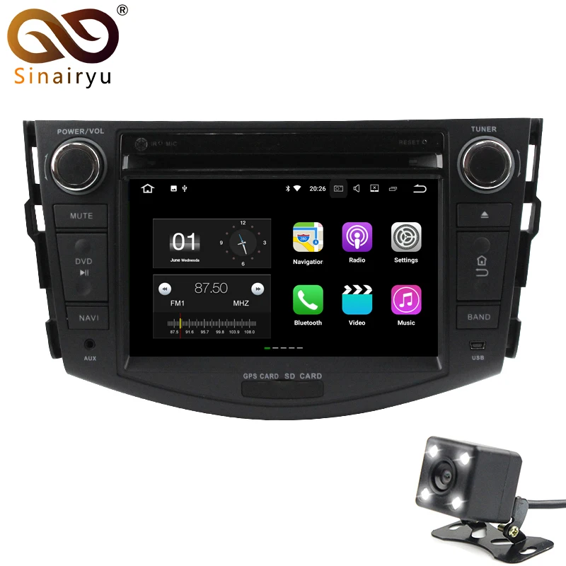 

Sinairyu Cortex-A53 Android 7.1 Car DVD GPS Radio for Toyota RAV4 RAV 4 2006-2012 IPS 4G WiFi Navigation Multimedia Head Unit