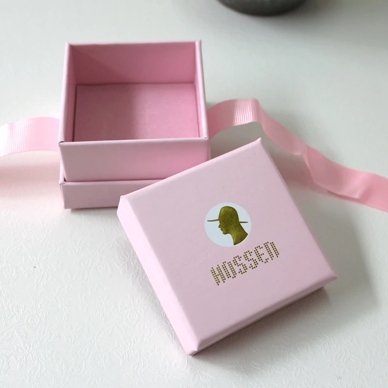 High Quality Pink Box For Jewelry 30pcs/lot 7*7*4.8cm Free shipping