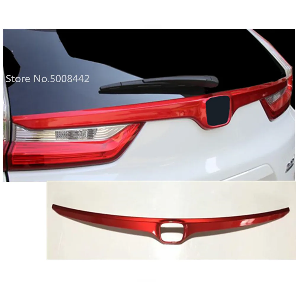 

For Honda CRV CR-V 2017 2018 2019 2020 car sticks ABS chrome back rear door trunk bottom tailgate frame plate trim hoods 1pcs