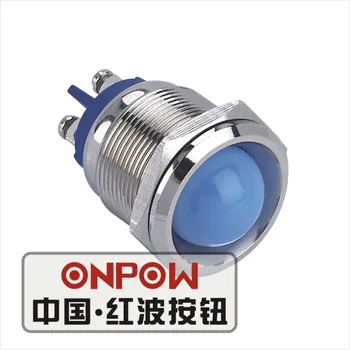 

ONPOW 22mm Metal LED Waterproof IP68 Signal lamp, indicator lamp, indicator light (GQ22G-D/L/B/6V/N) CE,RoHS