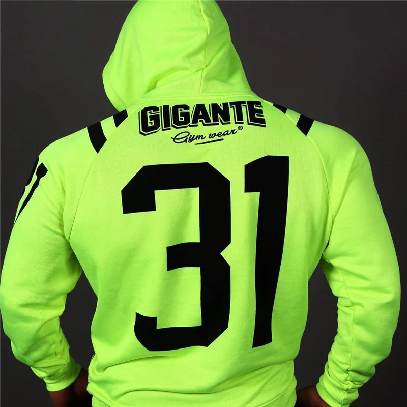 

Spring New Hoodies Jacket Men Casual Sweatshirts Pocket Slim Fit Green Size M- XXL Fitness Brand Mens Clothing