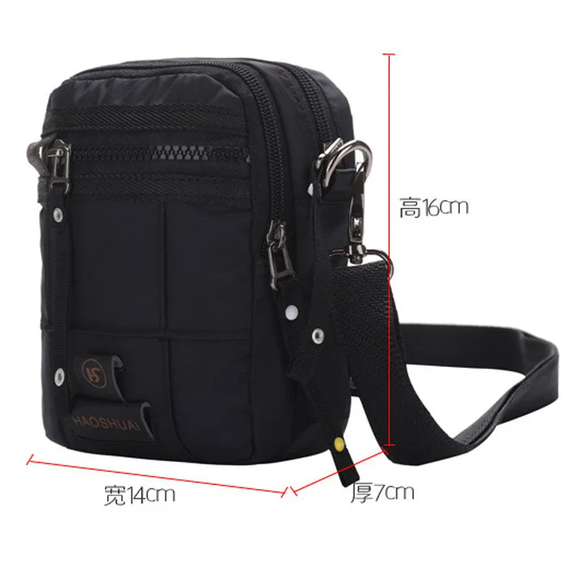 Мужская водонепроницаемая оксфордская сумка-мессенджер на плечо, мужская сумка для путешествий на ремне, маленькая поясная сумка, сумка-кошелек для мобильного телефона