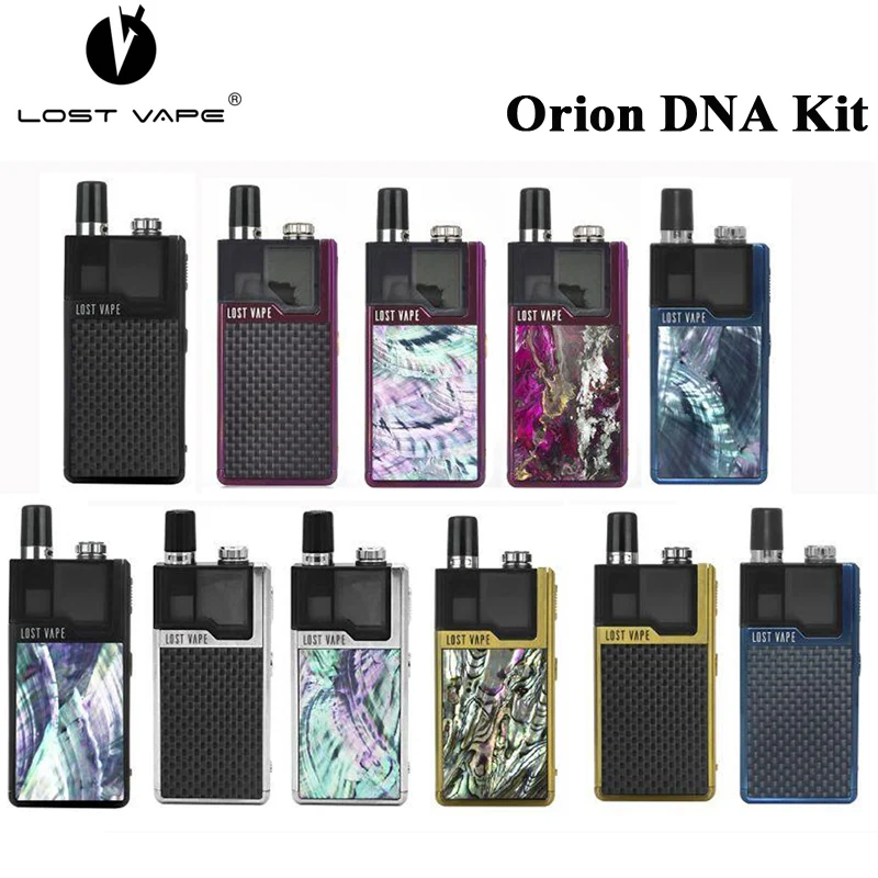 

New Color Lost Vape Orion DNA GO Pod Kit 40W E Cigarette Lostvape MOD Evolv DNA GO Board Chipset 2ml Pod Cartridge Vaporizer