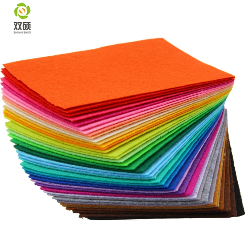Buy Polyester Felt Fabric Cloth DIY Handmade Sewing