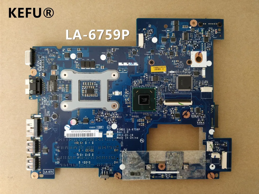 

KEFU For lenovo G470 Laptop Motherboard LA-6759P 100% WORK