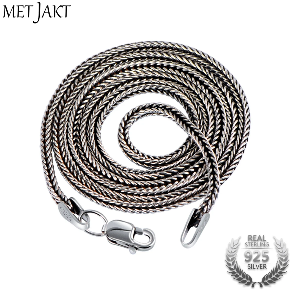 Винтажное ожерелье MetJakt из стерлингового серебра 925 пробы с подвеской в виде змеи