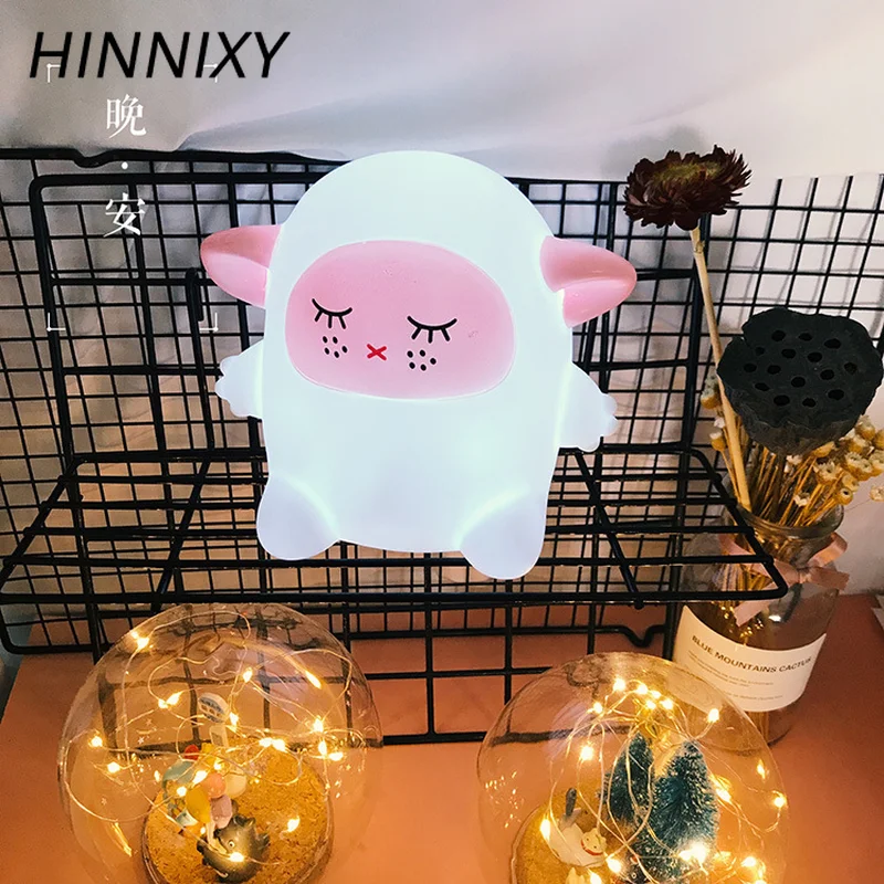 Hinnixy животное светодиодный ночник для детей Детская прикроватная лампа