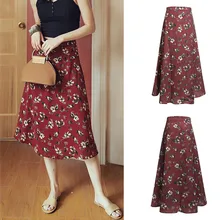 Boho печати летние выходные пляж юбки для женщин Повседневная Высокая талия длинный тонкий обернуть цветочные юбки женские богемные цельные юбки