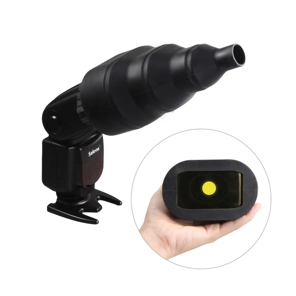 For flash Speedlite Honeycomb Gridx + Shelf + Filter + Rubber Band + Light Sphere  Bounce  Snoot +Carrying Bag (7)
