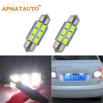 

2 x 36mm No Error License Number Plate Light LED Bulbs C5W For VW Golf 3 4 5 6 Passat 3C B6 B5 Polo ford fusion Prius tiguan