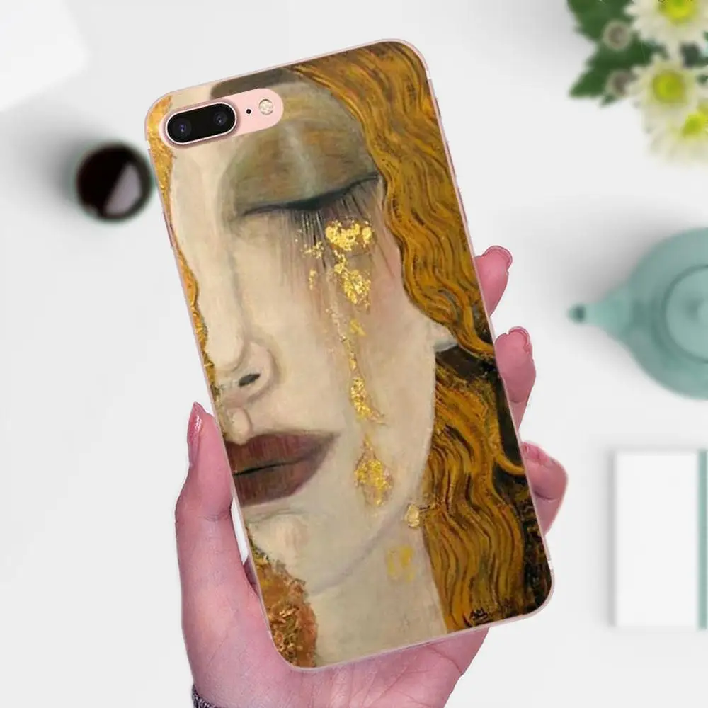 Kiss Gustav Климт Картина золотые слезы для Huawei P7 Honor 4C 5A 5C 5X 6 6C 6A 6X 7 7X 8 9 V8 V10 Y3II Y5II Y6II G8 Play