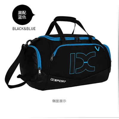 Нейлоновая уличная мужская женская спортивная сумка, водонепроницаемая походная дорожная сумка для фитнеса, Наплечная Сумка для спортзала, тренировочная сумка для йоги - Цвет: black blue
