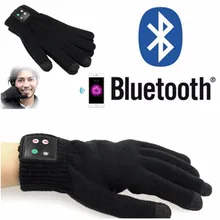 Сенсорные перчатки с Bluetooth экраном со встроенным динамиком и микрофоном, заряжаемые литиевой батареей, зимние вязаные теплые варежки