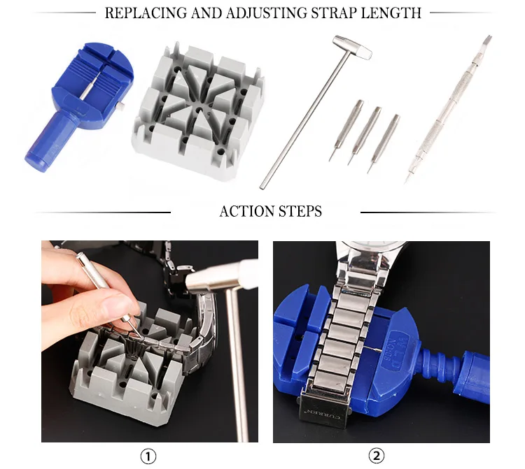 14/16 штук часы набор инструментов для ремонта контактный набор часы Чехол открывалка Ссылка браслет отвертка для снятия крепежа Пинцет для часовщика