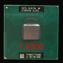 Intel core t8300 cpu 3m cache, 2.4 ghz, 800 mhz fsb, processador portátil duplo-núcleo para 965
