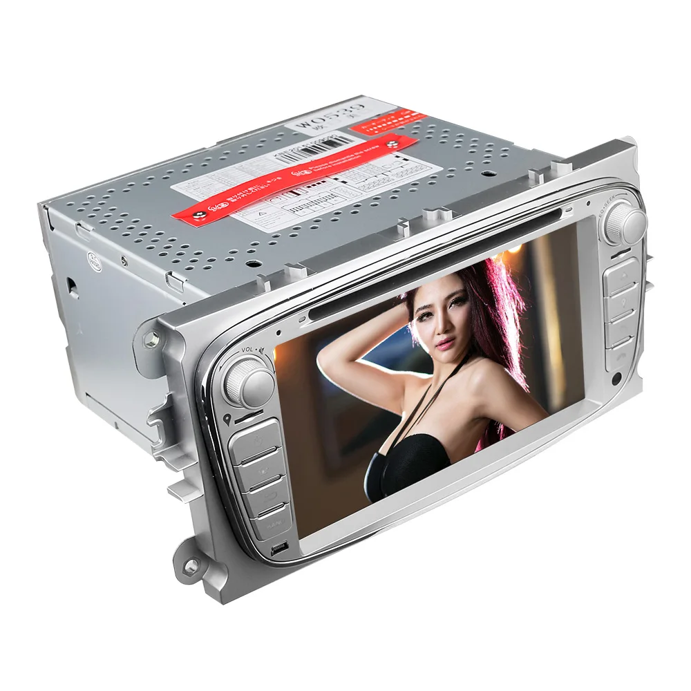 Eunavi двойной 2 Din 7 дюймов Автомобильный DVD радио плеер для FORD/Mondeo/S-MAX/C-MAX/Galaxy/FOCUS 2 с gps навигацией 1080P Карта BT
