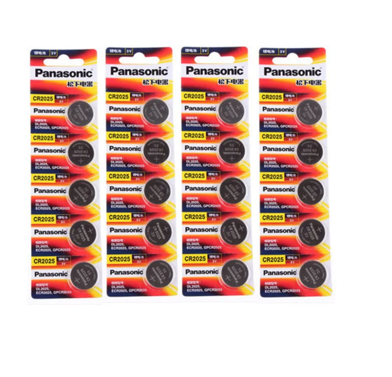 

20pcs original brand new battery for PANASONIC cr2025 3v button cell coin batteries for watch computer cr 2025