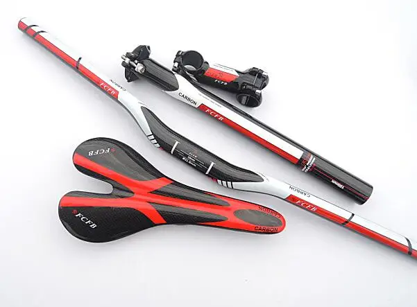 

fast ship 2016 new FCFB FW carbon mountain bike carbon handlebar set = Stem +seatpost+ handlebar +seat saddle =perfect!!!