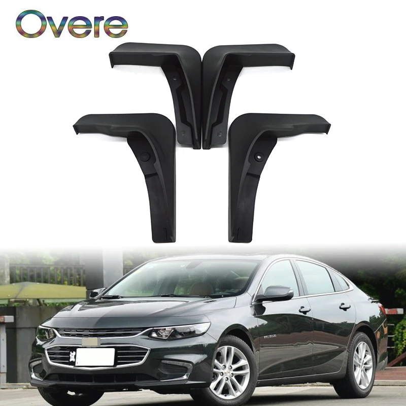 Guardabarros Para Chevy Malibu 2016-2020 - Delanteros Y Traseros, Izquierda Y Derecha, Negro, Genérico