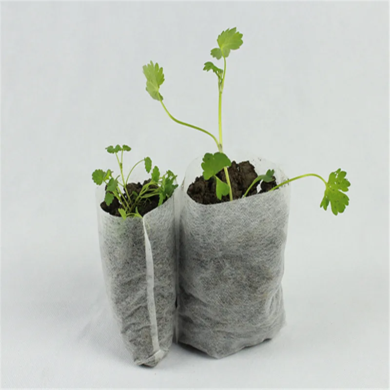 100pcs Biodegradable Non-woven Nursery Bags Planting bag nutrition bag   gardening supplies Non - Woven Planting Bag