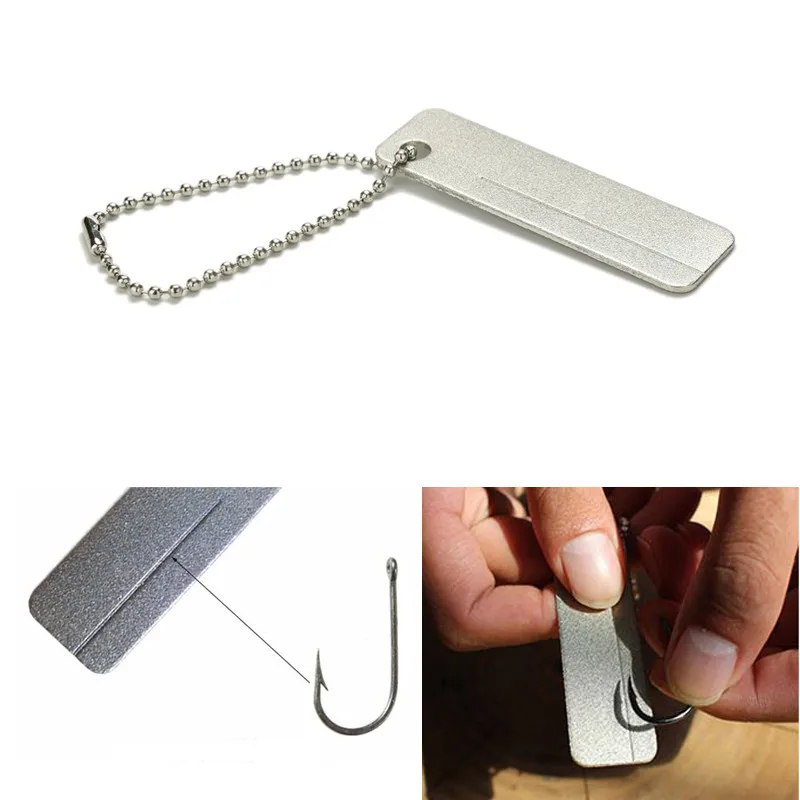 Мини керамический точильный камень шлифовальный камень точилка для ножей точилка точильный точилка многофункциональный карманный инструмент лагерь бушкрафт брелок - Цвет: Silver