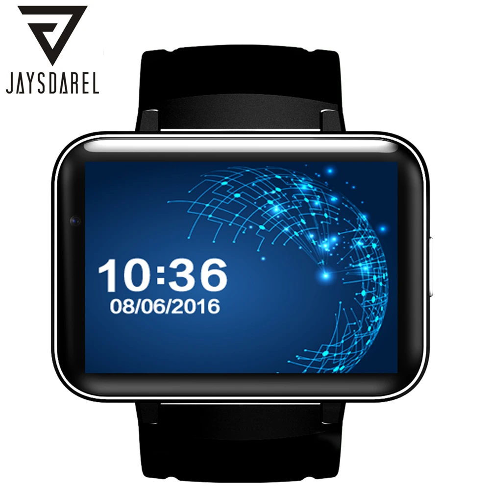 

JAYSDAREL DM98 MT6572A Dual Core 1.2G Android 5.1 Smart Watch 320*240HD Resolution SIM Card 3G WIFI GPS Video Call Pedometer