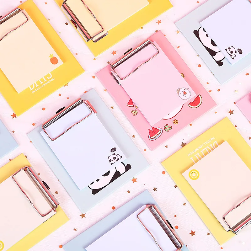 

Kawaii Stationery Creative Board Clip Convenient Sticker Cute Cartoon Sticker Color Random
