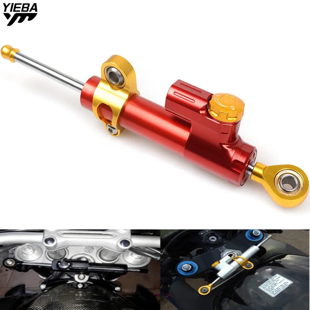 

Universal Motorcycle Steering Dampers Stabilizer FOR honda CBR 600 F2,F3,F4,F4i Black SpiRit CRF1000L AFRICA TWIN CBF600/SA MT07