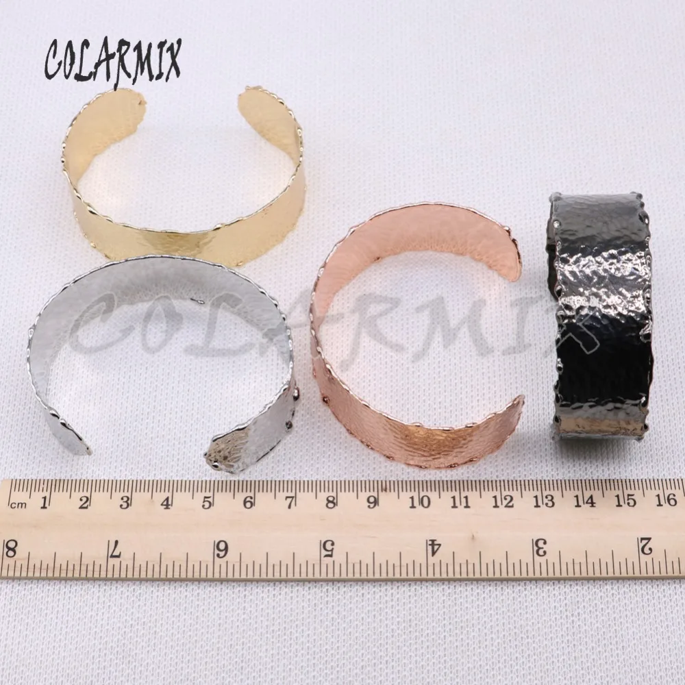4 шт. разноцветный металлический браслет с покрытием для ювелирных изделий простой стиль браслет для ювелирных изделий ручной работы 4079