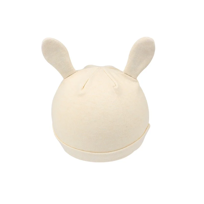 Cotton Newborn Baby Hat With Ears Cartoon Rabbit Soft Baby Beanie Boys Girls Tire Cap Solid Comfortable Newborn Beanie Hat 2018 (7)