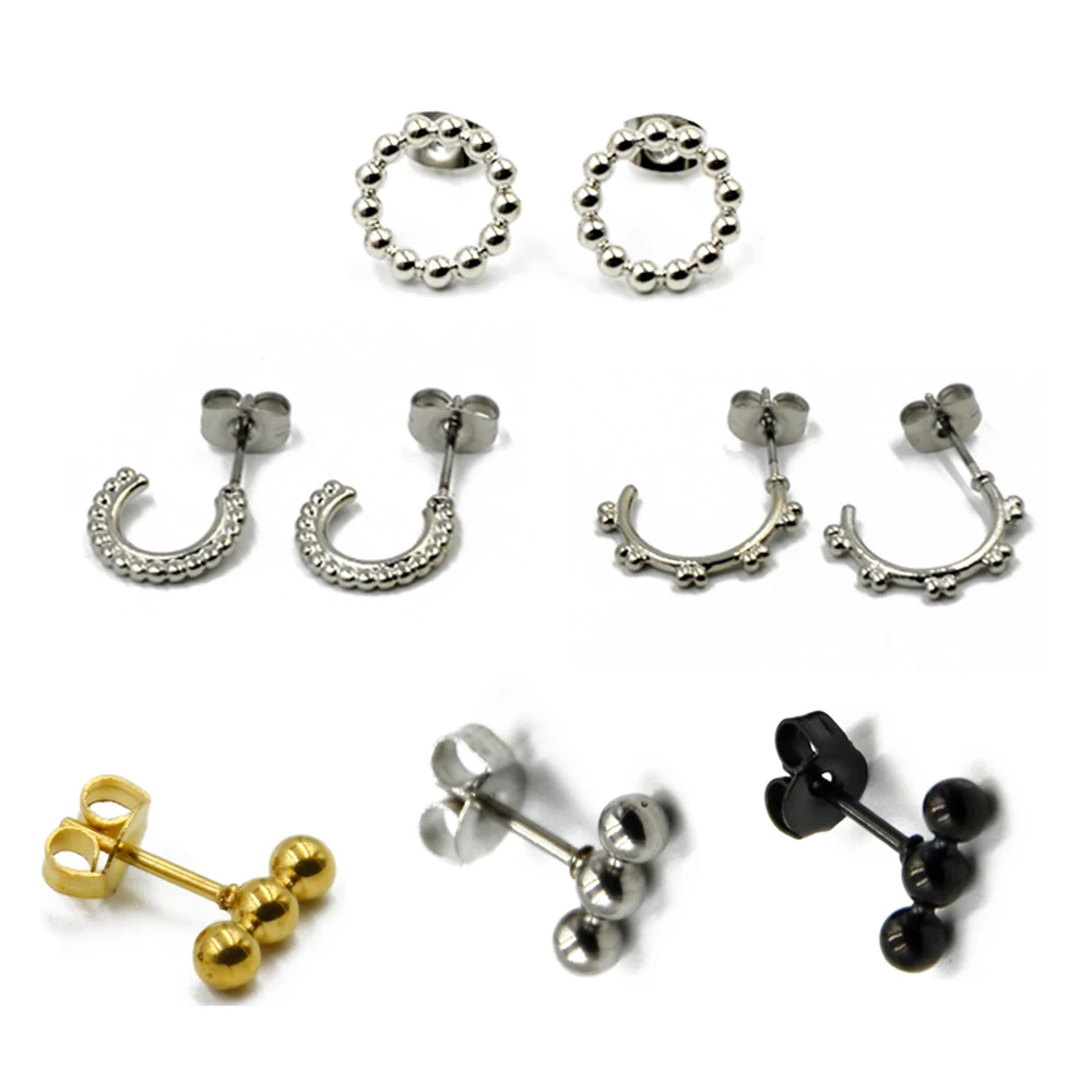 Buy Showlove 2PC Surgical Steel Ear Studs Small