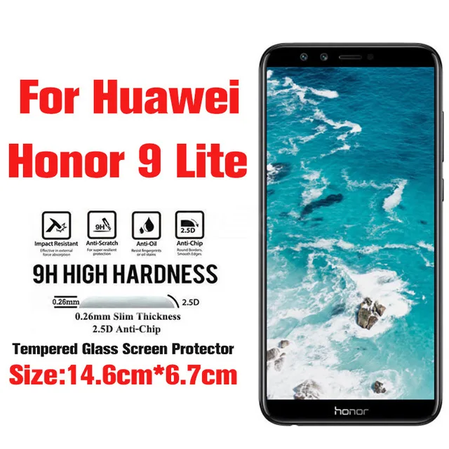 200 шт 9D полное покрытие из закаленного стекла для huawei P Smart Plus Y5 Y6 Y9 P20 Pro Honor 10 - Цвет: Honor 9 lite