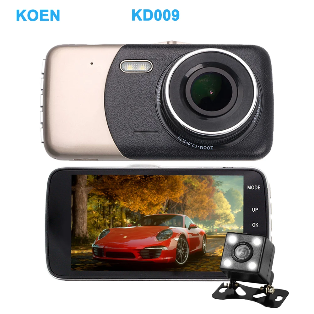 

KOENBANG Dash Camera IPS 4" Car DVR Camera Dual Lens Full HD 1080P Koen Dashcam Video Recorder Registrar Night Vision Dashcam